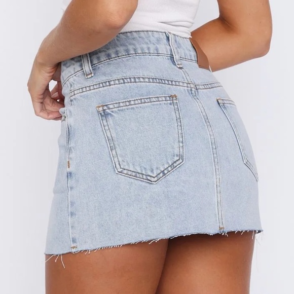 NWT White Fox Bethany denim mini skirt - Picture 6 of 6